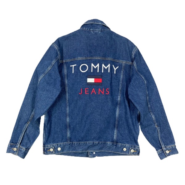 Tommy Jeans 90s 로고 데님 자켓